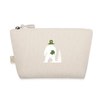 Irish Bigfoot Sasquatch Shamrock Funny - Organic Pouch - nature - Front