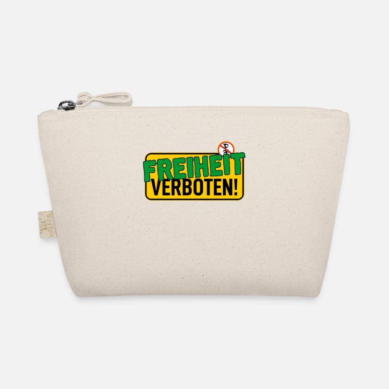 Schild: Freiheit Verboten - Bio-Täschchen - Natur