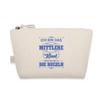 ich bin das mittlere Kind wegen mir gibt es die - Bio-Täschchen - Natur - Vorne