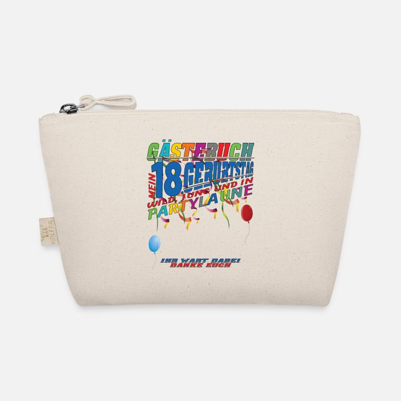 18. Geburtstag Mädchen & Junge Gästebuch Bio-Täschchen