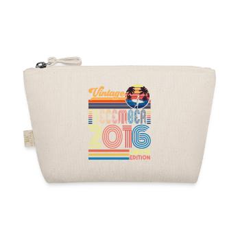 Birthday December 2016. Gift December 2016. - Organic Pouch - nature - Front