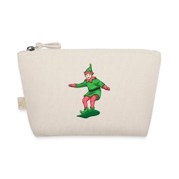 Elf Christmas Snowboard - Organic Pouch - nature - Front