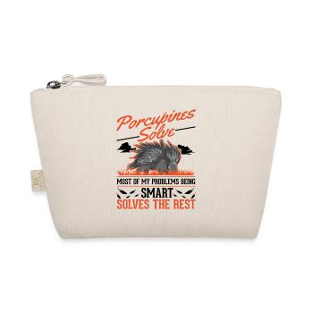 Porcupine Gift Porcupine - Organic Pouch - nature - Front