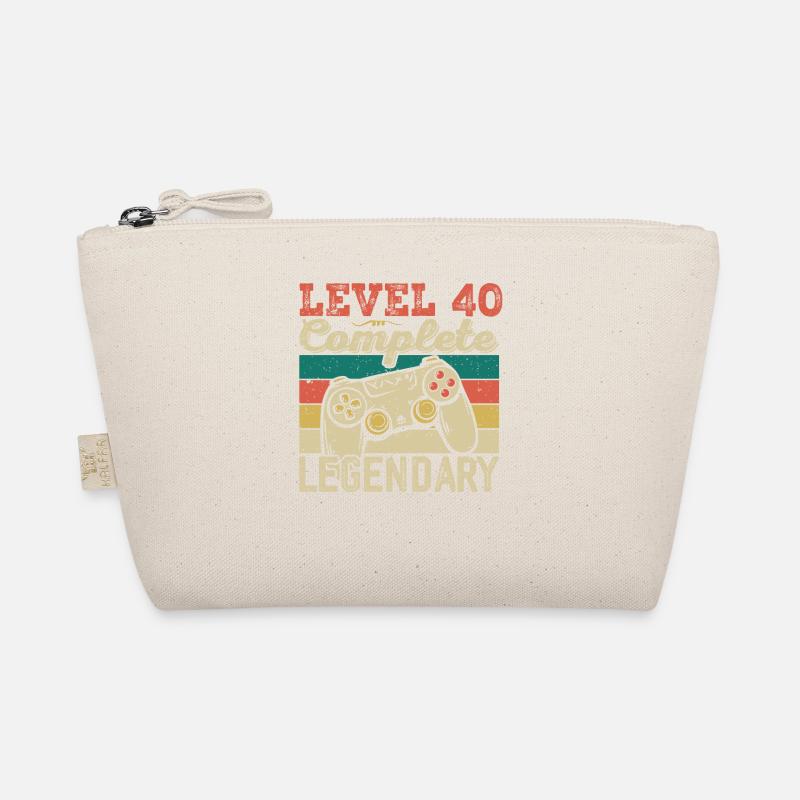 Level 40 Complete, 40th Birthday Gift Organic Pouch