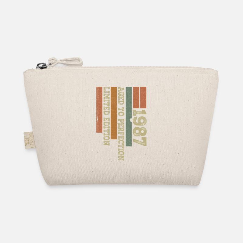 1987 Vintage Retro Anniversary Gift Born in 1987 Organic Pouch
