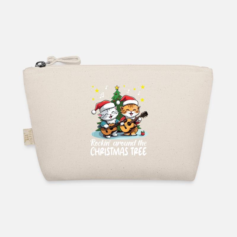 Cats celebrate Christmas with guitars, rock'n'roll Organic Pouch
