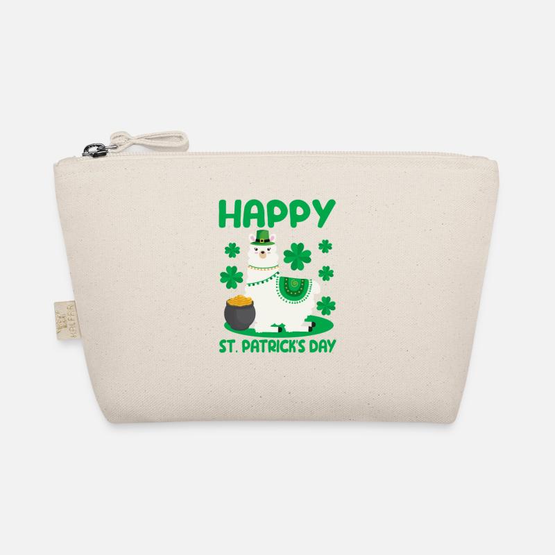 Bonne Saint-Patrick Lama vert alpaga chanceux Trousse biologique