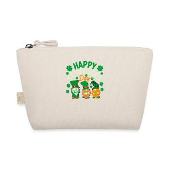 Drei Gnome Irish Shamrock St Patricks Day Lucky - Bio-Täschchen - Natur - Vorne