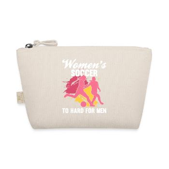 Frauenfußball, Fußball Frauen Soccer Damenfußball - Bio-Täschchen - Natur - Vorne
