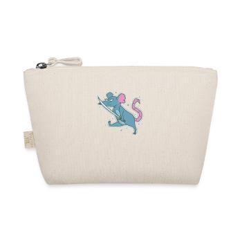 Rat with Sword, Rodent, Nature - Organic Pouch - nature - Front