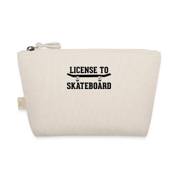 Skateboarding drôle - Licence de skateboard - Trousse biologique - nature - Devant