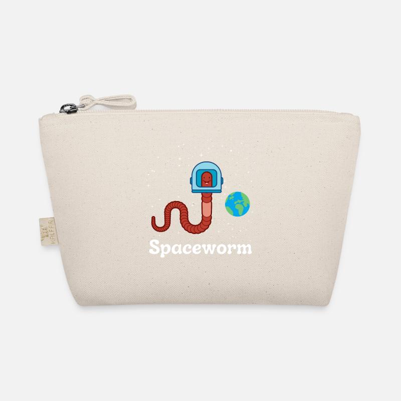 Spaceworm earthworm funny space Organic Pouch