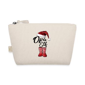 Opa Elf – Lustiges Weihnachtsdesign - Bio-Täschchen - Natur - Vorne