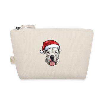 Dogue Argentino Chien Tête de Noël - Trousse biologique - nature - Devant
