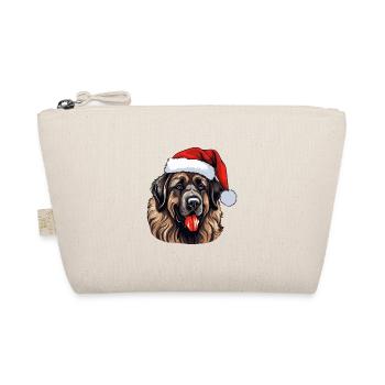 Leonberger Hund Weihnachten Kopf - Bio-Täschchen - Natur - Vorne