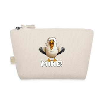 MINE! – Naughty Seagull Cartoon, Beach Humor - Organic Pouch - nature - Front