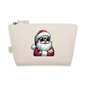 Santa Chill with sunglasses - Organic Pouch - nature - Front