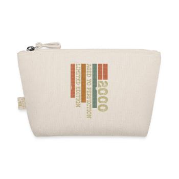 2000 Vintage Retro Birthday Gift Born in 2000 - Organic Pouch - nature - Front
