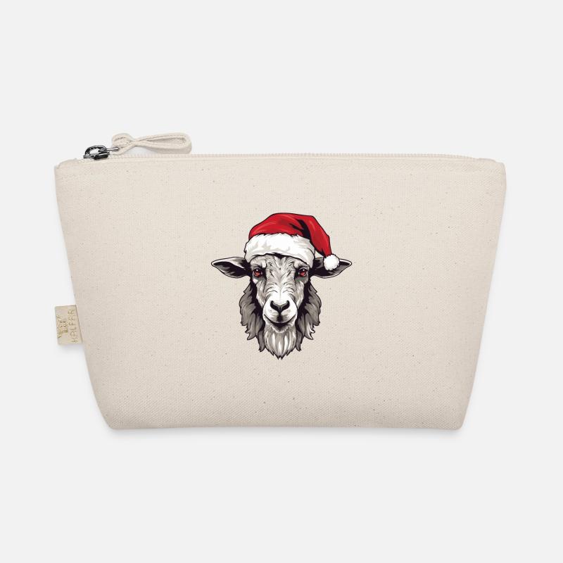 Tête d’animal de Noël de Noël de chèvre Trousse biologique
