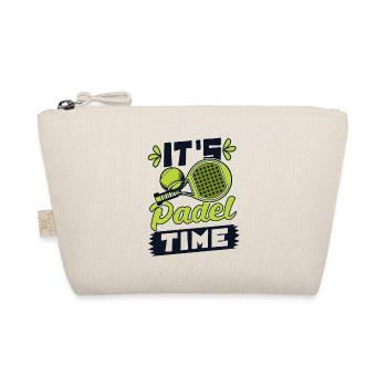 It's Padel Time Paddle Tennis Paddleball - Organic Pouch - nature - Front