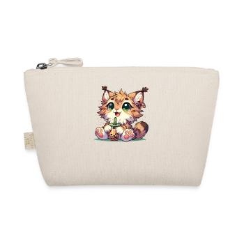 Kawaii Luchse Bubble Tea Boba Luchs - Bio-Täschchen - Natur - Vorne