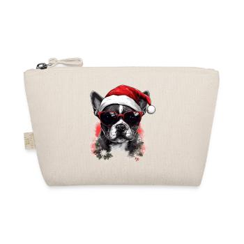 French Bulldog Christmas Dog in the Snow - Organic Pouch - nature - Front