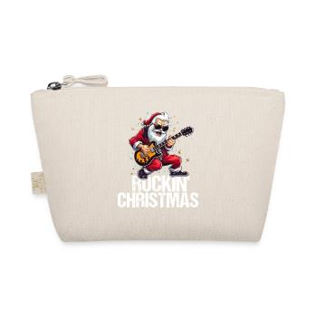 Santa Claus celebrates Christmas with rock'n'roll - Organic Pouch - nature - Front