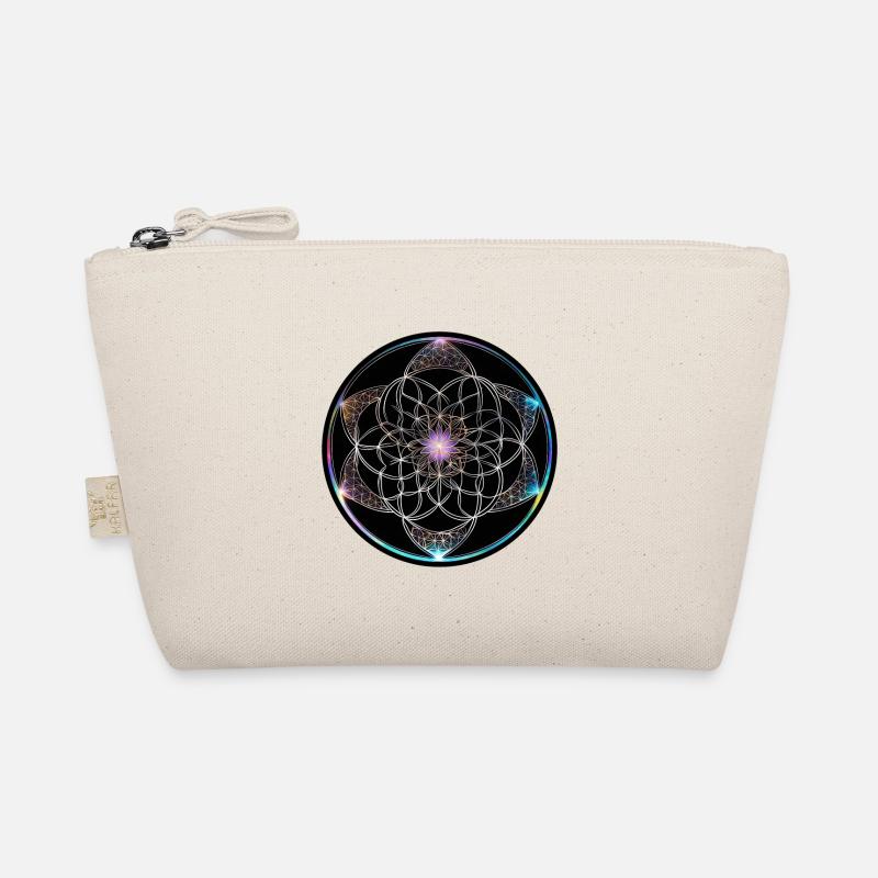 Fleur de vie Cercle géométrique coloré Trousse biologique