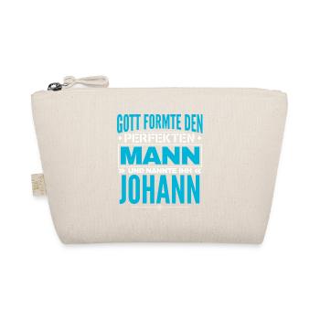 Johann Name Design - Bio-Täschchen - Natur - Vorne