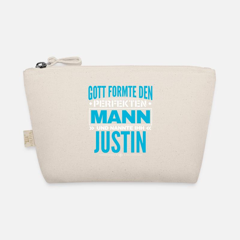 Justin Name Design Bio-Täschchen