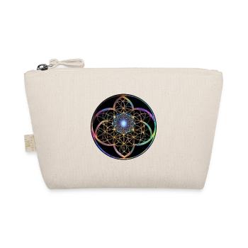 Kaleidoskopische Blume des Lebens - Bio-Täschchen - Natur - Vorne
