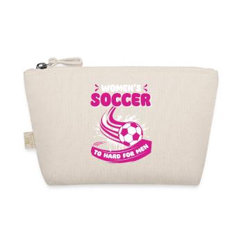 Frauenfußball, Fußball Frauen Soccer Damenfußball - Bio-Täschchen - Natur - Vorne