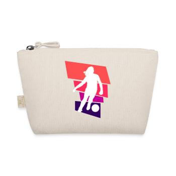 Frauenfußball, Fußball Frauen Soccer Damenfußball - Bio-Täschchen - Natur - Vorne