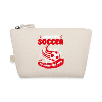 Frauenfußball, Fußball Frauen Soccer Damenfußball - Bio-Täschchen - Natur - Vorne