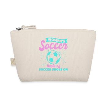 Frauenfußball, Fußball Frauen Soccer Damenfußball - Bio-Täschchen - Natur - Vorne