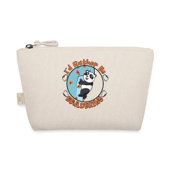 I'd rather be bouldering - Organic Pouch - nature - Front