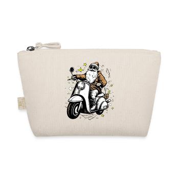 Père Noël sur son scooter - Trousse biologique - nature - Devant