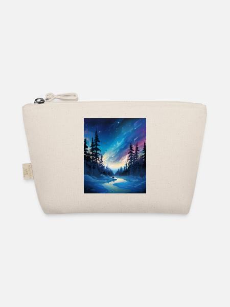 Wikinger: eiskalte Polarnacht mit Nordlichtern - Organic Pouch - nature - Front