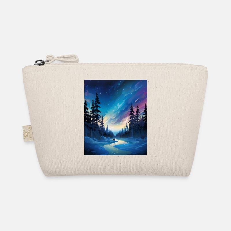 Wikinger: eiskalte Polarnacht mit Nordlichtern Bio-Täschchen