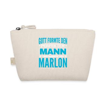 Marlon Name Design - Bio-Täschchen - Natur - Vorne
