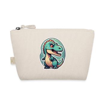 Cartoon Dinosaur - Organic Pouch - nature - Front