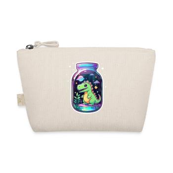 Dinosaur in a Cartoon Jar - Organic Pouch - nature - Front