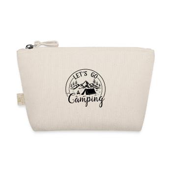 Let's go Camping - Outdoor Traveling Hiking Nature - Bio-Täschchen - Natur - Vorne