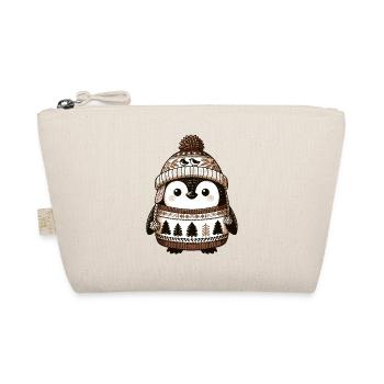 Cozy Penguin Cabincore Aesthetic Apparel - Organic Pouch - nature - Front
