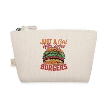 Just A Girl Who Loves Burgers Meat Buns Food Hambu - Bio-Täschchen - Natur - Vorne