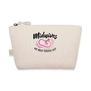Nurse Midwife Birth Worker Pun - Organic Pouch - nature - Front