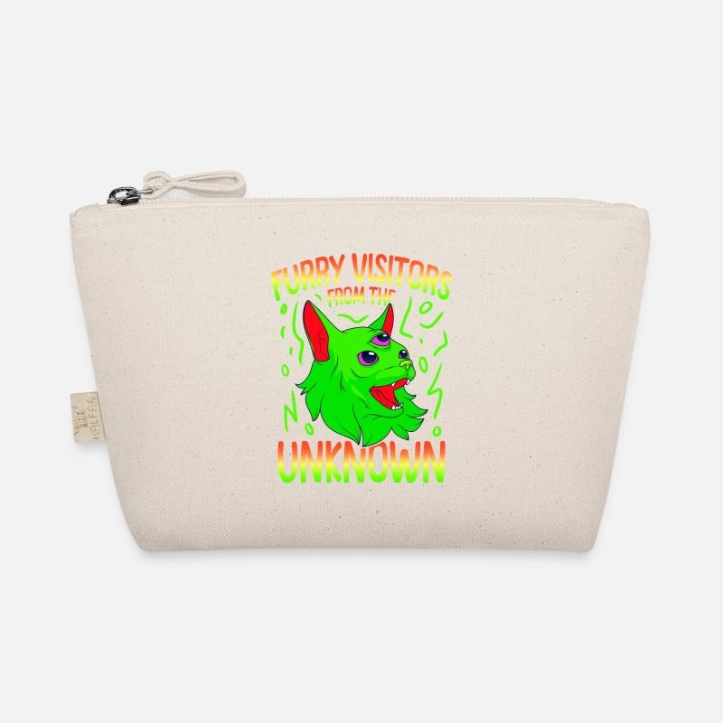 Cat Alien, UFO, UAP, Space, Space Flying Object Organic Pouch