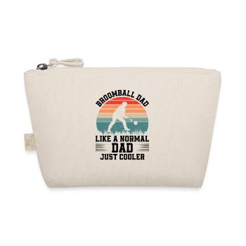 Broomball Dad Like A Normal Dad Just Cooler - Broo - Organic Pouch - nature - Front