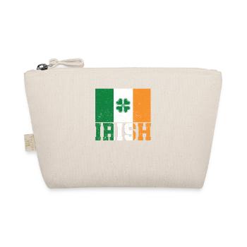 Patriotische irische Flagge Irland Kleeblatt - Bio-Täschchen - Natur - Vorne
