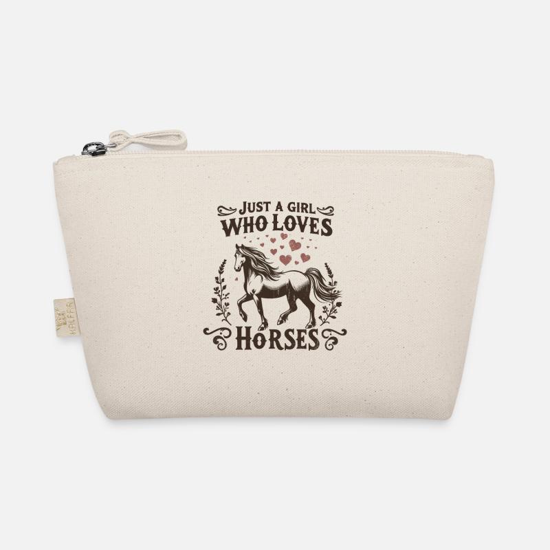 Pferdeliebhaber Geschenk Nur ein Mädchen, das Pferde liebt Bio-Täschchen